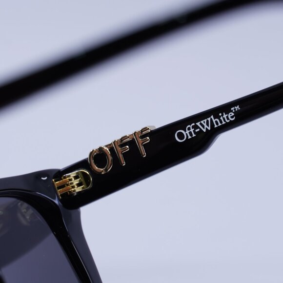 Off-White OERI13E ALBANY 1007 Sunglasses - Black Square Frame, Grey Lenses main image 4